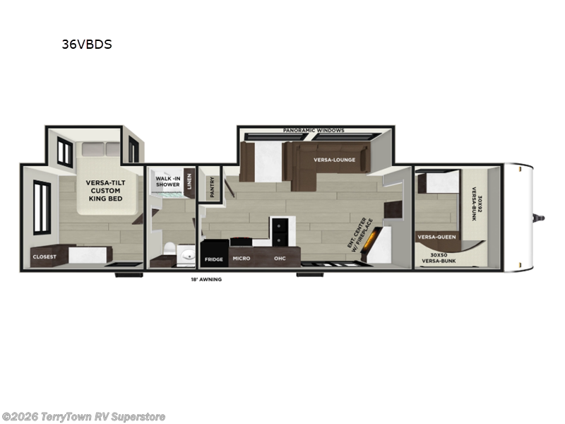 New 2026 Forest River Salem 36VBDS available in Grand Rapids, Michigan