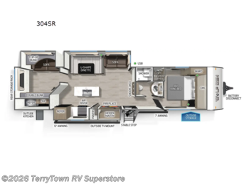 New 2026 Forest River Cherokee Wolf Den 304SR available in Grand Rapids, Michigan