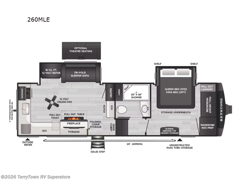 New 2026 Keystone Cougar 260MLE available in Grand Rapids, Michigan