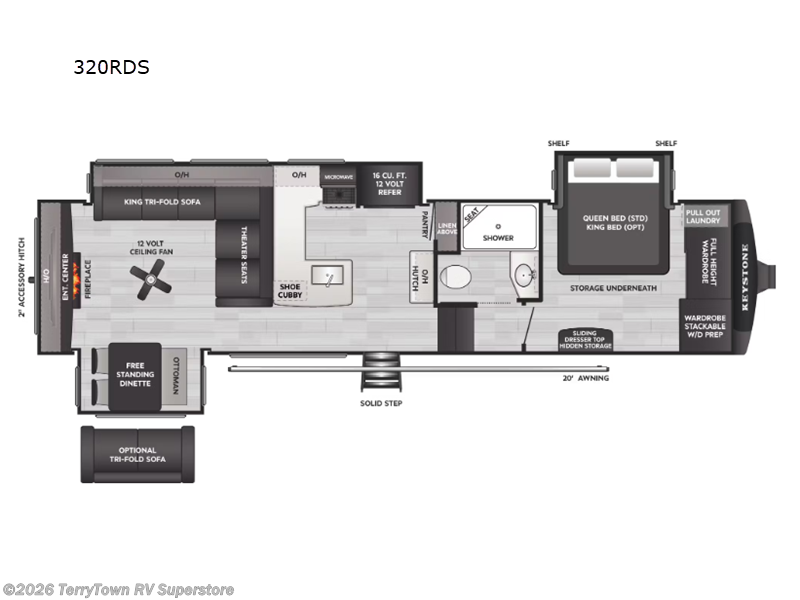 New 2026 Keystone Cougar 320RDS available in Grand Rapids, Michigan