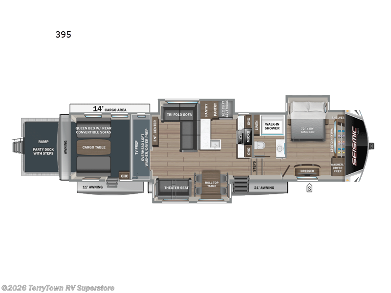New 2026 Jayco Seismic 395 available in Grand Rapids, Michigan