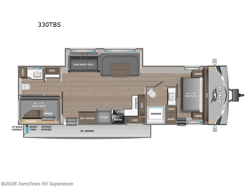 New 2026 Jayco Jay Flight SLX 330TBS available in Grand Rapids, Michigan