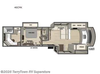 New 2026 Forest River Cedar Creek Cottage 40CMK available in Grand Rapids, Michigan