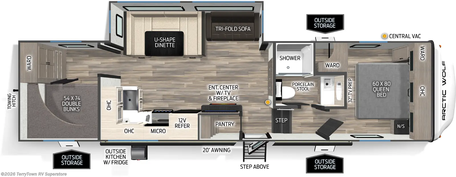 New 2026 Forest River Cherokee Arctic Wolf 287BH available in Grand Rapids, Michigan
