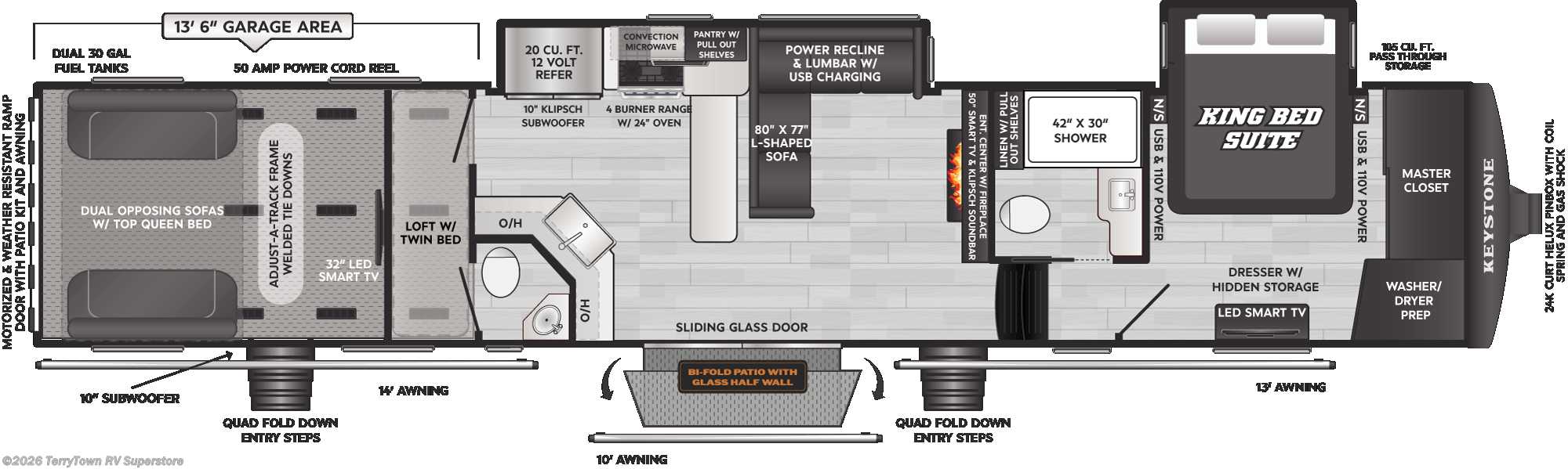 New 2026 Keystone Raptor 444 available in Grand Rapids, Michigan
