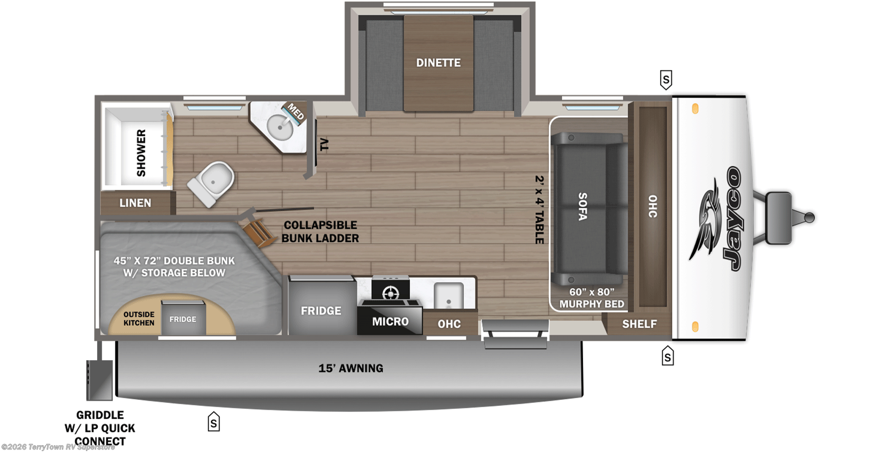 New 2026 Jayco Jay Feather Air 19MBS available in Grand Rapids, Michigan