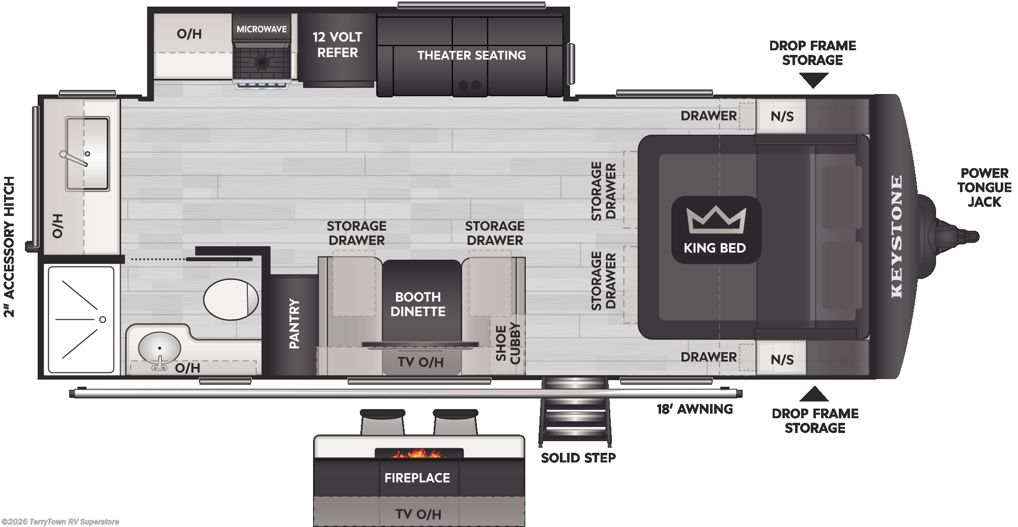 New 2024 Keystone Cougar Half-Ton 22MLS available in Grand Rapids, Michigan