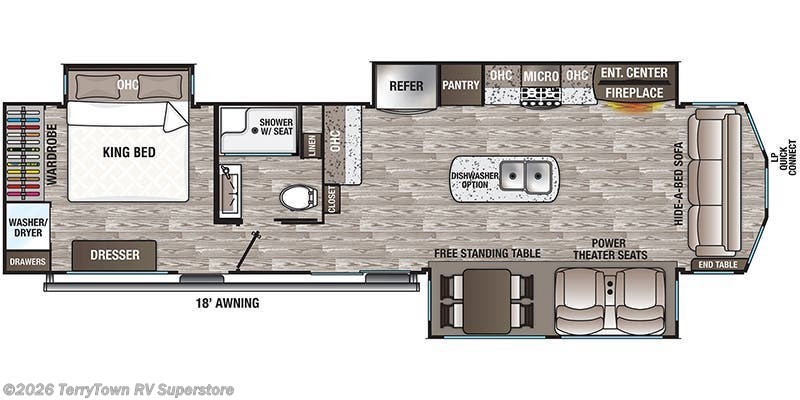 Used 2020 Forest River Cedar Creek Cottage 40CCK available in Grand Rapids, Michigan