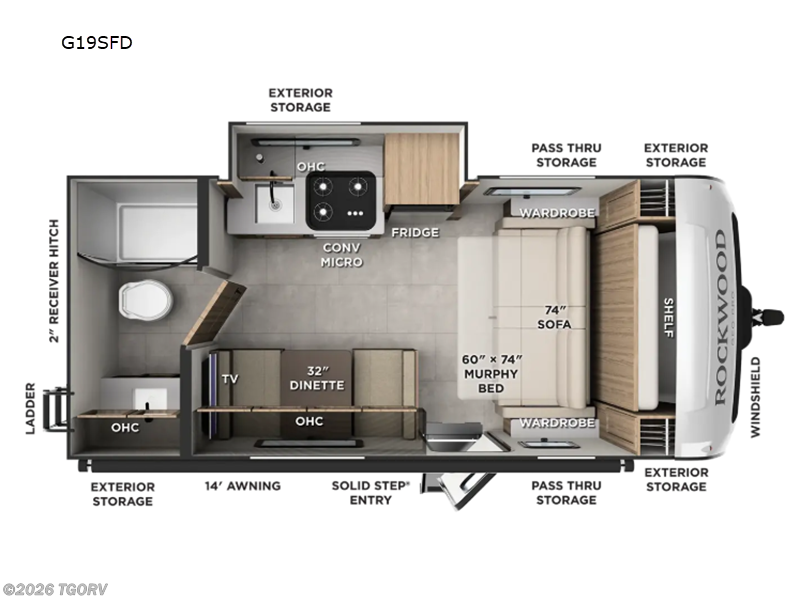 New 2027 Forest River Rockwood Geo Pro G19SFD available in Greeley, Colorado