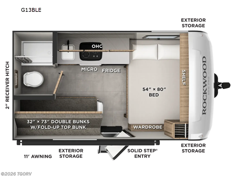 New 2027 Forest River Rockwood Geo Pro G13BLE available in Greeley, Colorado