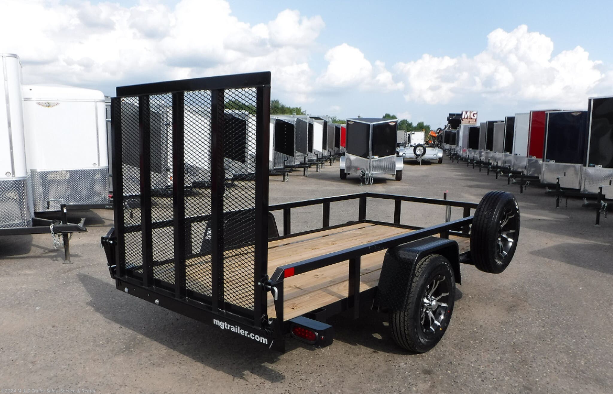 Utility Trailer - 2019 Sure-Trac 5x10 Tube Top Utility - Black