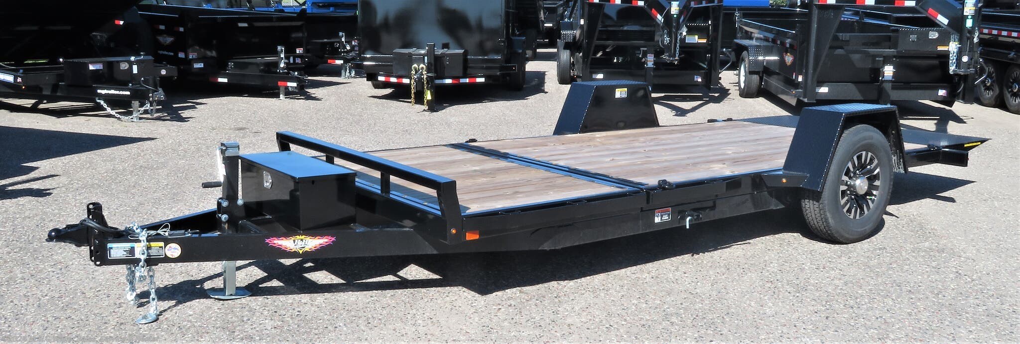 Tilt Deck (Heavy Duty) - 2019 H&H 78x16 Gravity Tilt Equipment Trailer ...