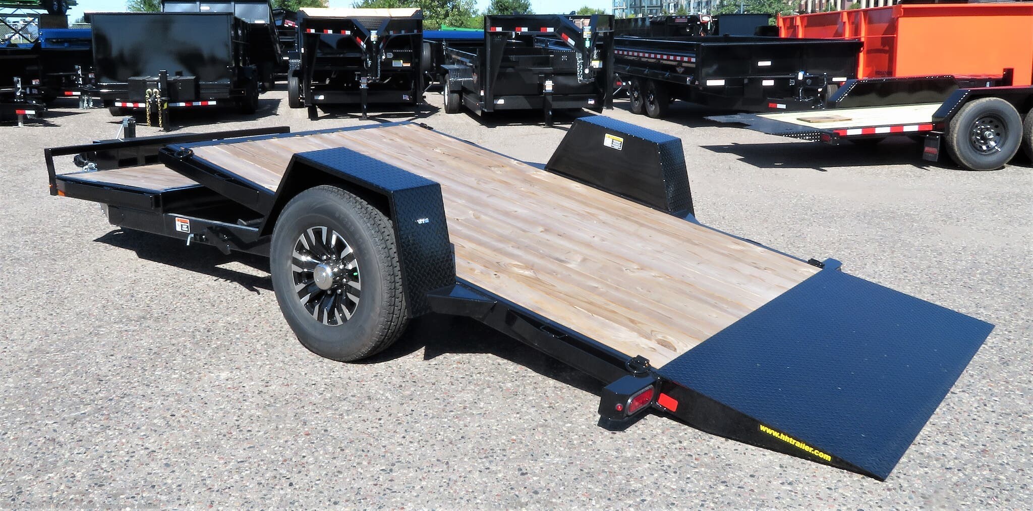 Tilt Deck (Heavy Duty) - 2019 H&H 78x16 Gravity Tilt Equipment Trailer ...