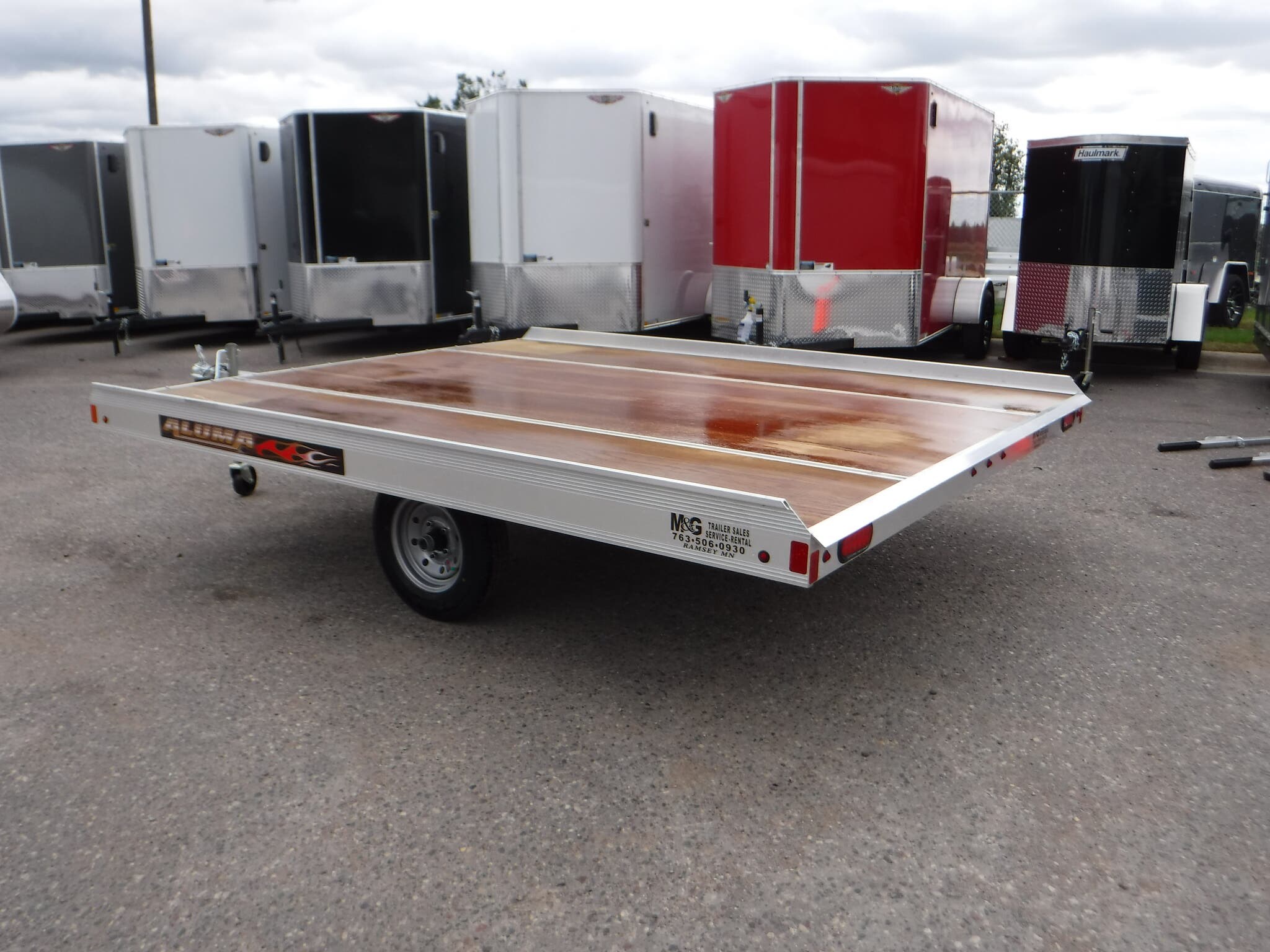 Snowmobile 2020 Aluma 8610T Aluminum Tilt Bed Snowmobile Trailer