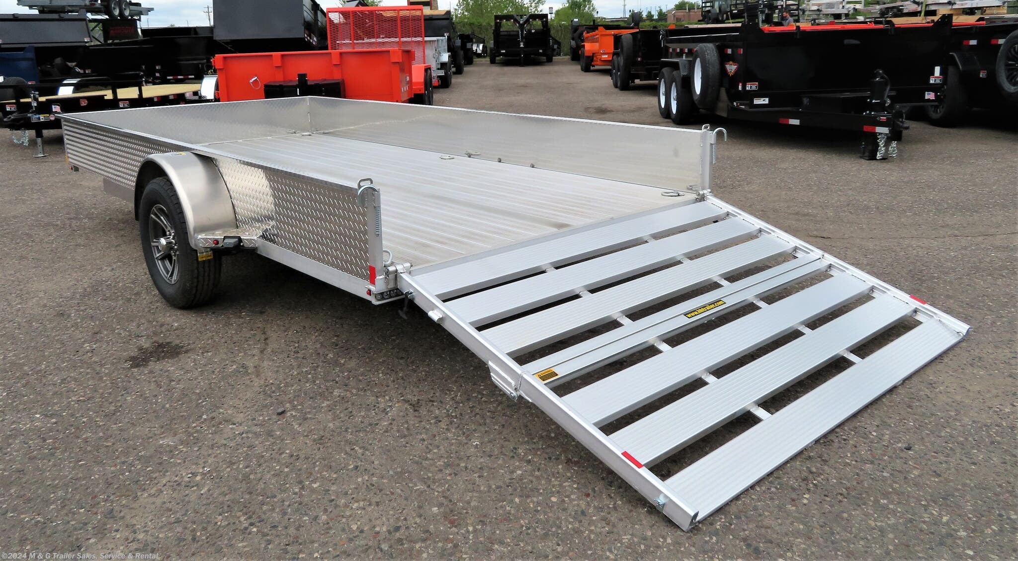 Aluminum trailer side rails