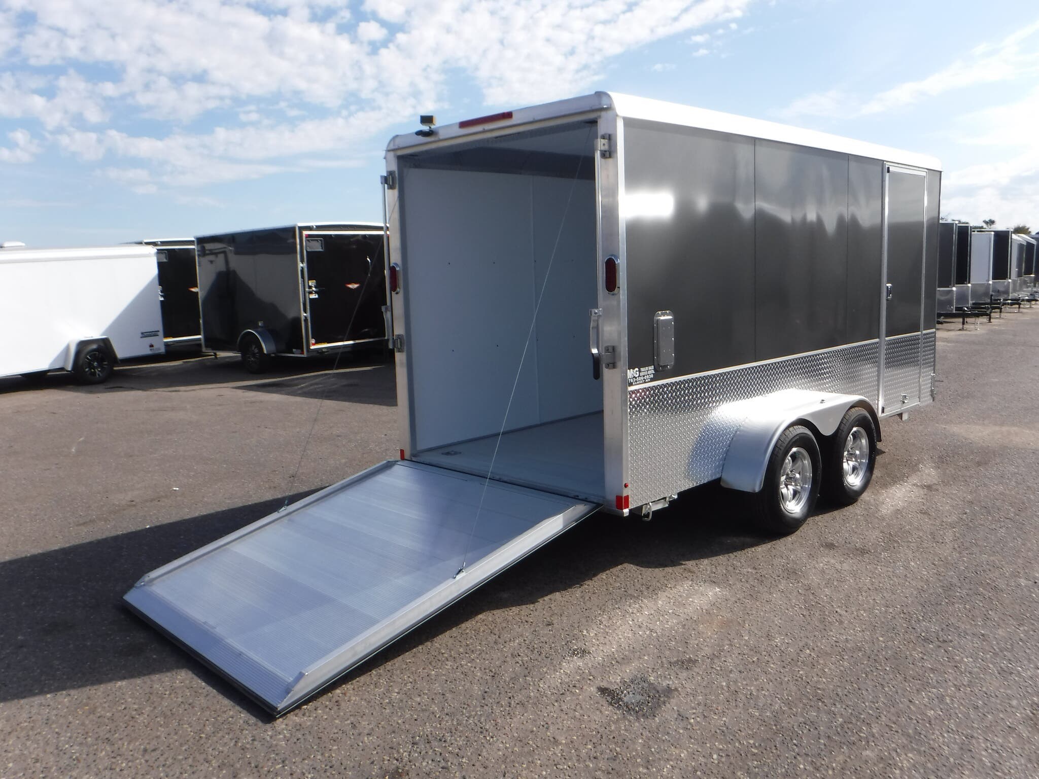 Cargo Trailer 2021 Aluma AE614TAM Enclosed 6'6" Int Cargo Sport Pkg