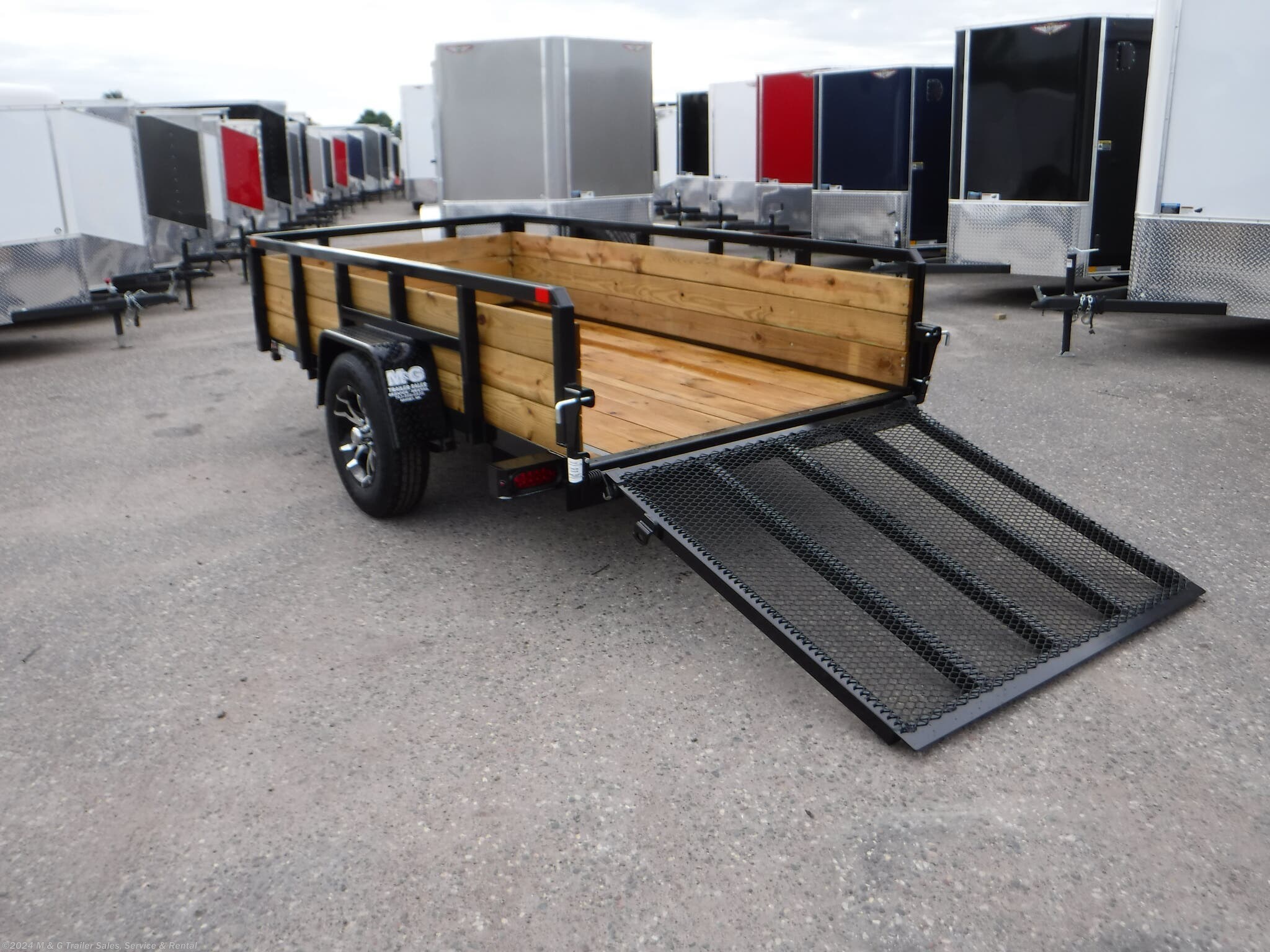 Utility Trailer - 2020 Sure-Trac 5x10 Three Board Utility - Black