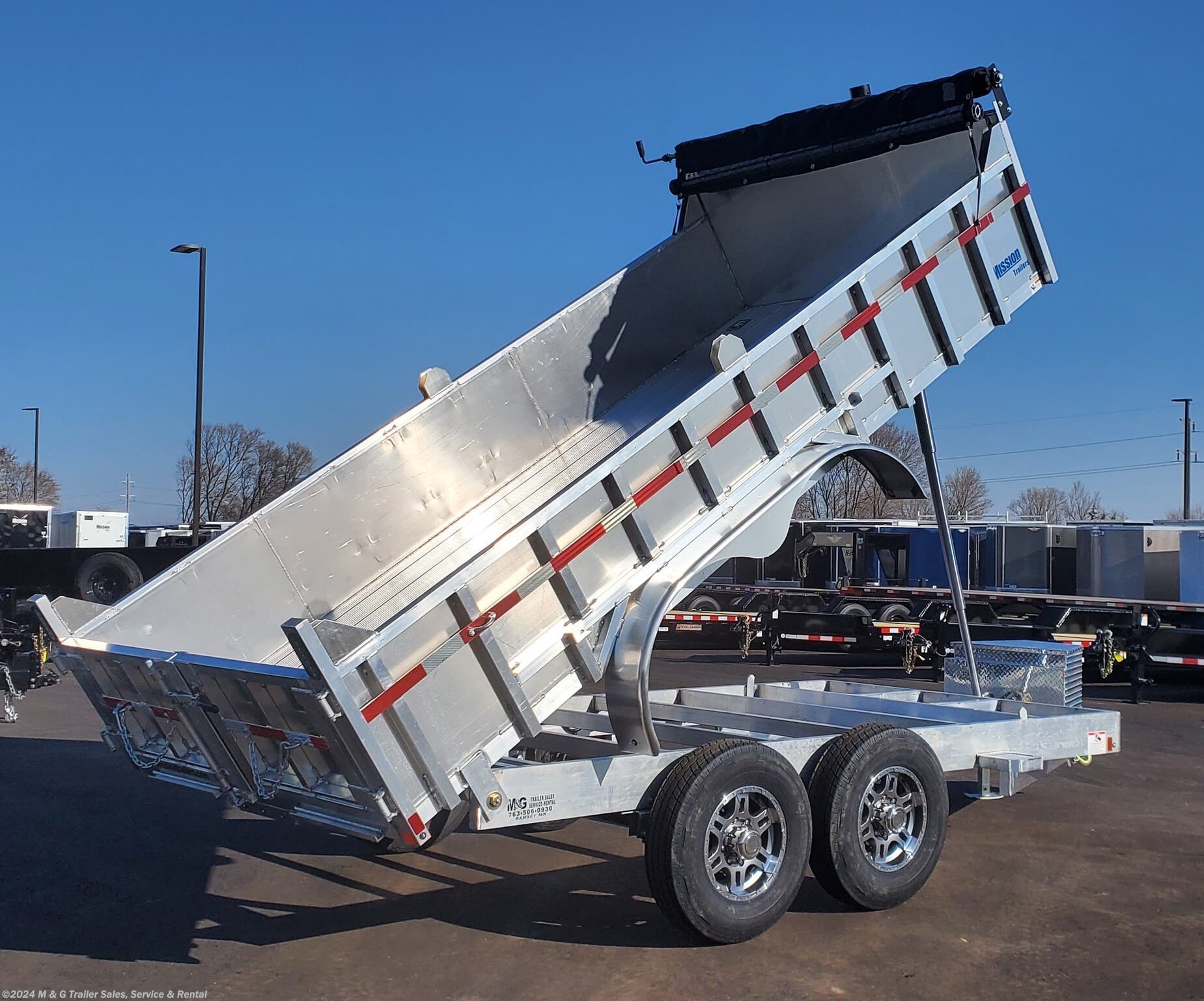 Dump (Heavy Duty) - 2020 Mission Trailers 14' Aluminum 14k Dump Trailer ...