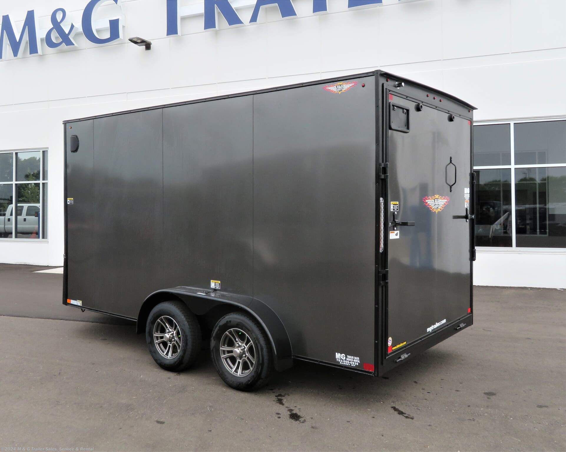 Cargo Trailer 2020 Handh 7x14ta Enclosed 7 Int Cargo Charcoal