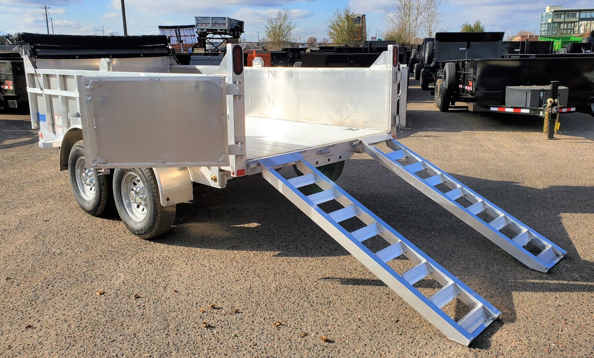 Dump 2020 Mission Trailers 12' Aluminum 10k Dump Trailer TrailersUSA