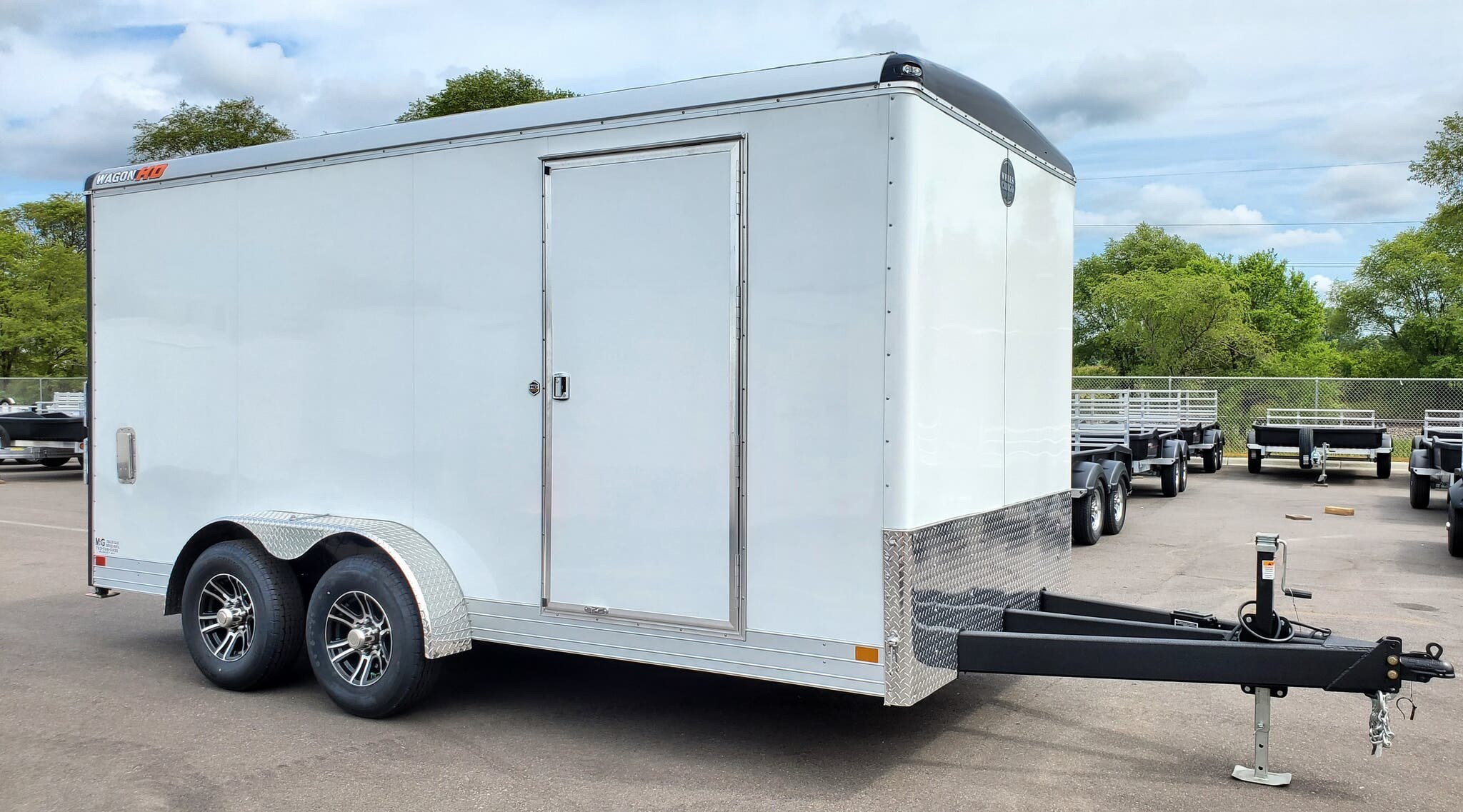 2021 Wells Cargo Wagon HD 7x16 Tandem Axle Cargo Trailer 001693