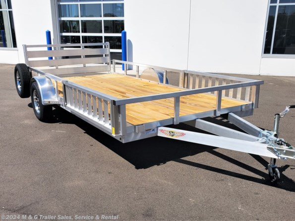 2022 H&H 82x14 Aluminum Rail Side ATV/Utility Trailer available in Ramsey, MN