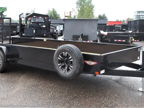 2022 H&H 82x18 10K Solid Side Utility Trailer - Black available in Ramsey, MN