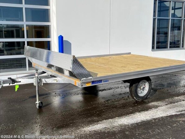 2022 Mission Trailers 101x10P (2) Place Snowmobile Trailer - Tilt Bed available in Ramsey, MN