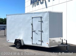 2022 RC Trailers Aluminum 7x14SAE Enclosed 7'6" Int Cargo - White