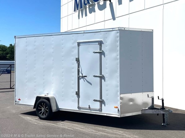 2022 RC Trailers Aluminum 7x14SAE Enclosed 7'6" Int Cargo - White available in Ramsey, MN