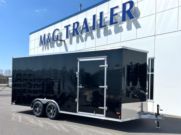 2023 RC Trailers 8.5X18TA Aluminum Frame Cargo - Black available in Ramsey, MN