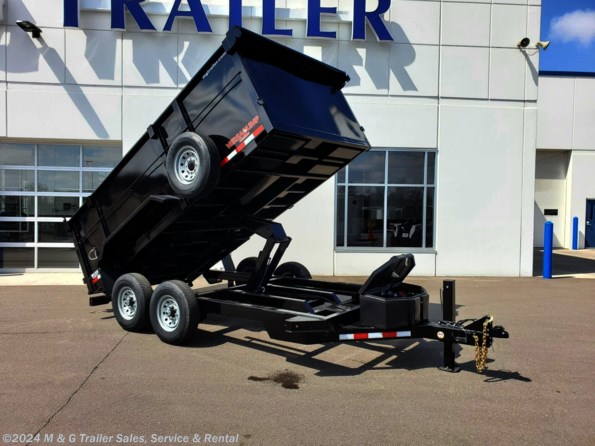 2022 Midsota 14' Dump Trailer 45" Sides - Black available in Ramsey, MN