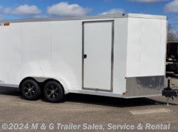 2022 Wells Cargo Wagon HD 7x16 Tandem Axle Cargo Trailer - White