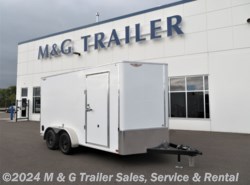 2023 H&H 7x14TA Enclosed 6'6" Int Cargo - white