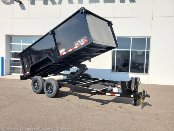 2023 Midsota 14' Dump Trailer 45" Sides - Black available in Ramsey, MN