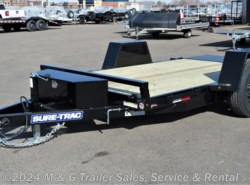 2023 Sure-Trac 78x12 Single Axle Tilt Bed Equipment Trailer - Bla
