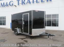 2023 H&H 7x12 Enclosed 6'6" Int Cargo W/ Barn Doors - Black