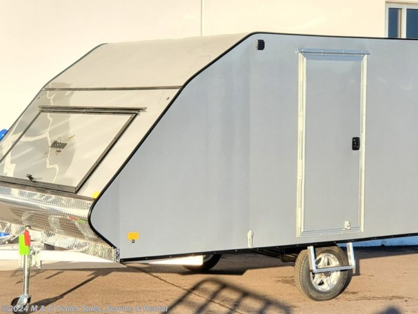 2023 Mission Trailers 8.5x12 Enclosed Deckover Snow Trailer - SILVER available in Ramsey, MN