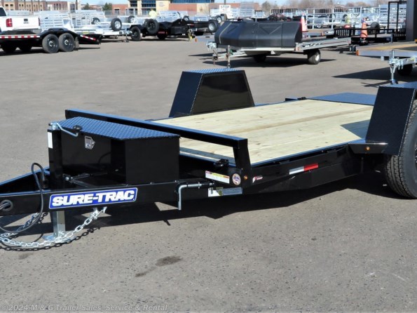 2023 Sure-Trac 78x12 Single Axle Tilt Bed Equipment Trailer - Bla available in Ramsey, MN