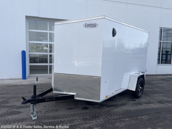 2023 Cargo Express 6.5X10 6' Int Enclosed Cargo - White available in Ramsey, MN