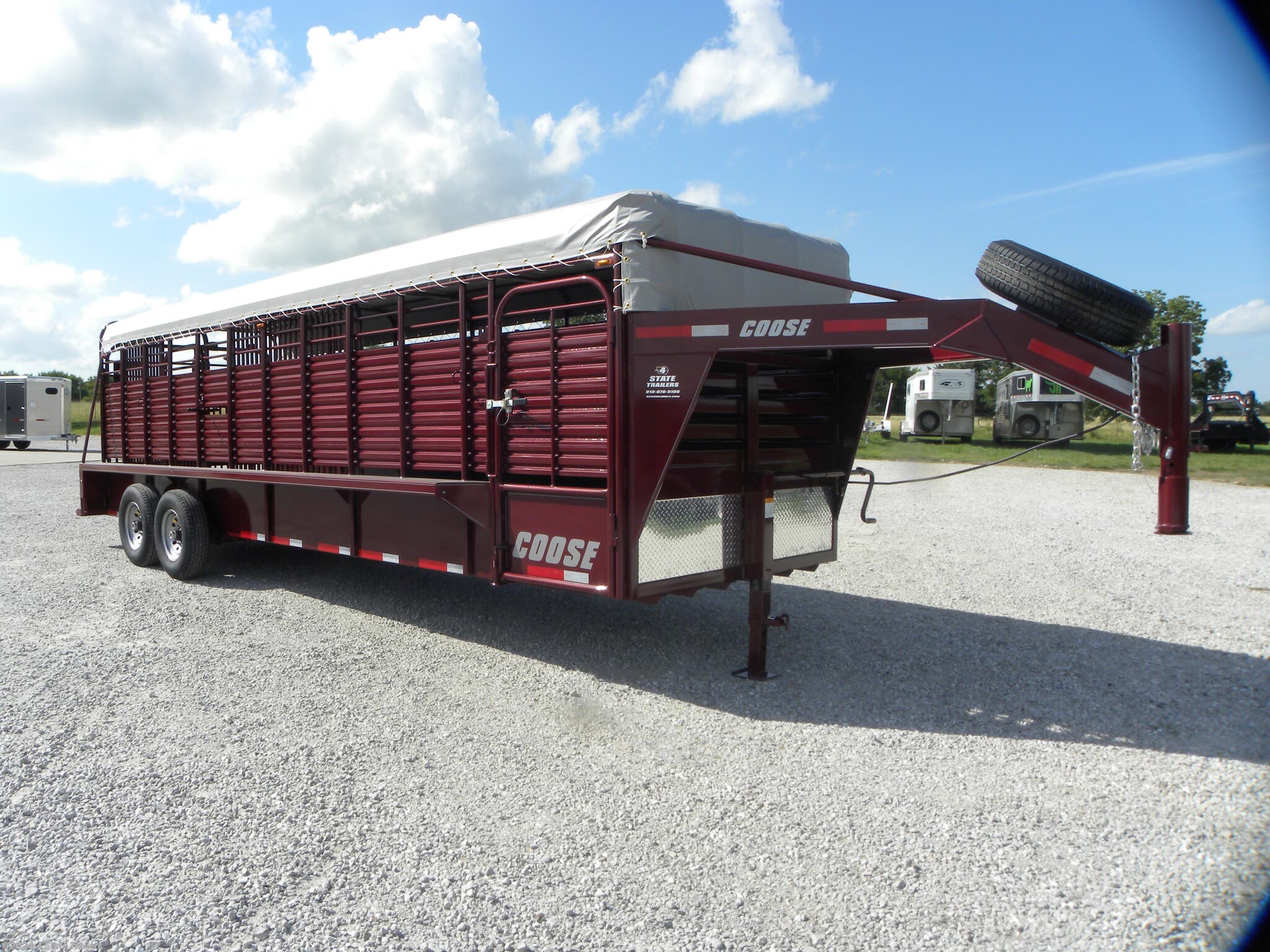 Livestock Trailer 2020 Coose 6 8x24 X6 6 Ranch Hand Tarp