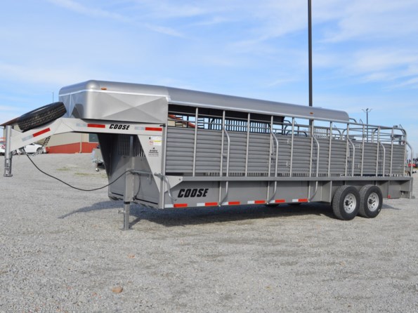 2022 Coose 6'8x24'x6'6 Half Top Cowboy Trailer available in Fairland, OK