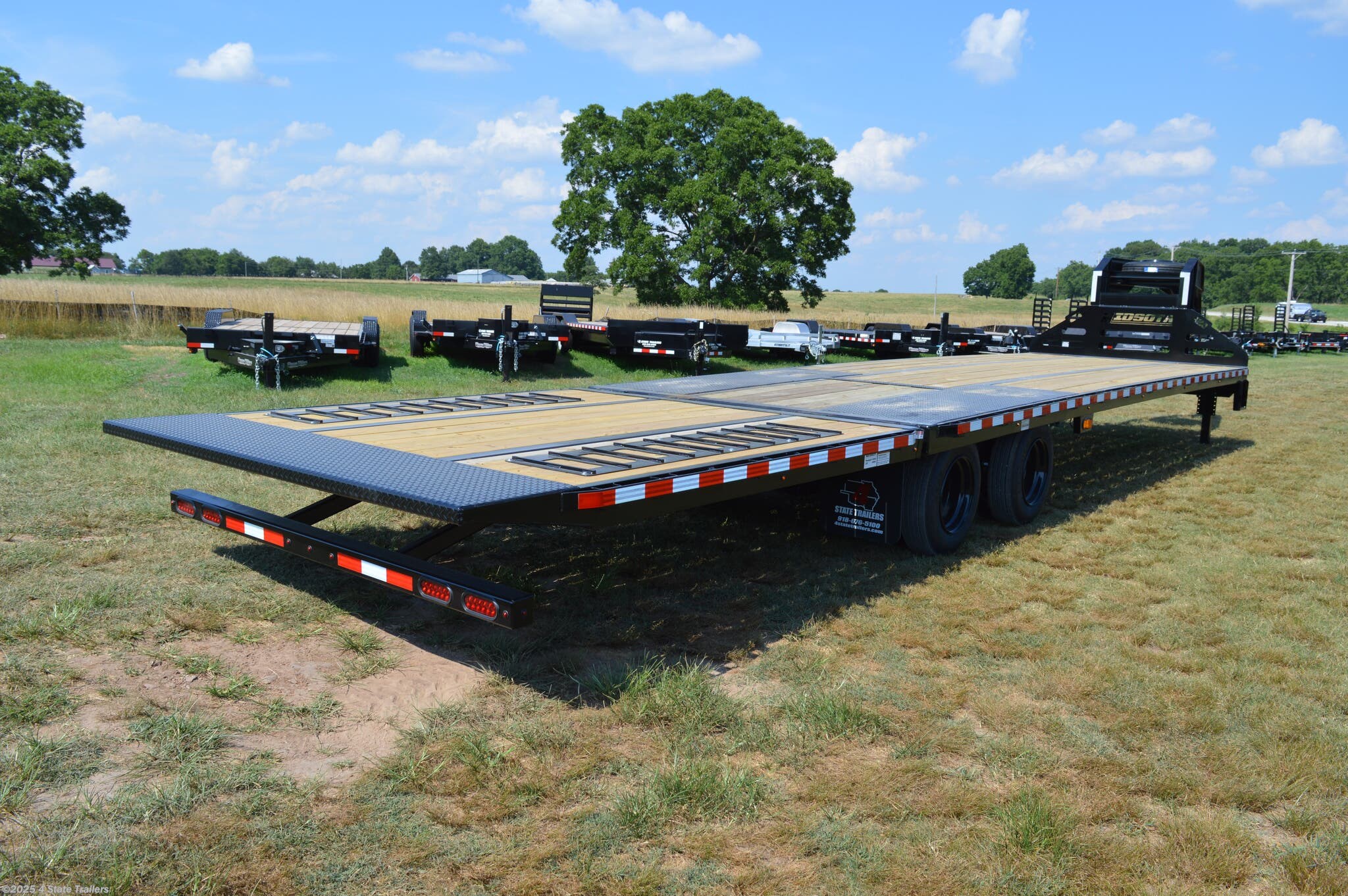 8x36 Deckover/Flat Deck Trailer for sale New Midsota 8'6x36' Hyd
