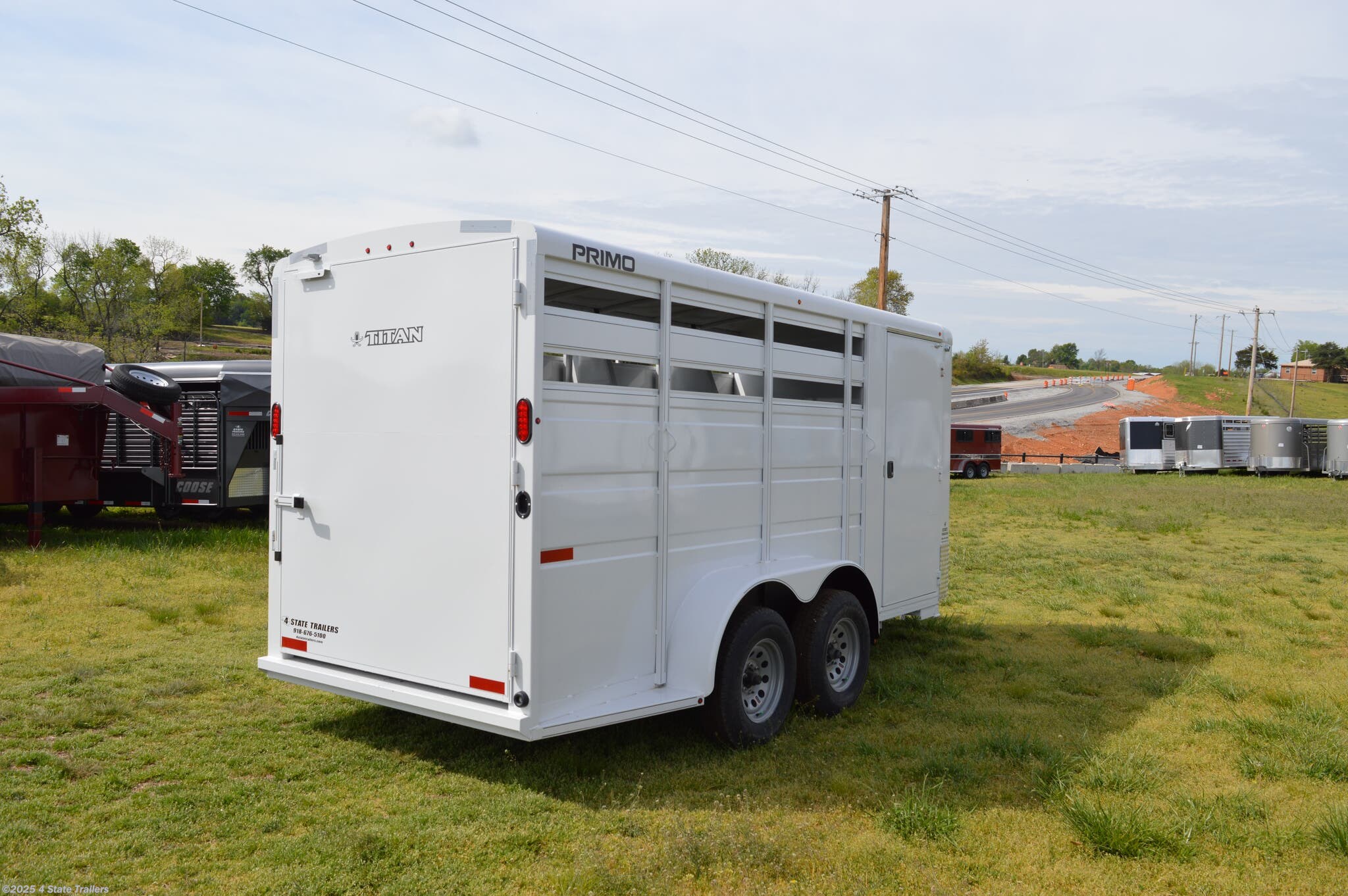 6x16 Horse Trailer for sale | New Titan Trailers 3 Horse Slant 6'x16'x6 ...