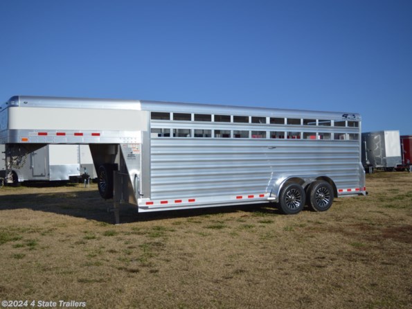 2024 4-Star 7X20X6'6 DELUXE STOCK TRAILER available in Fairland, OK