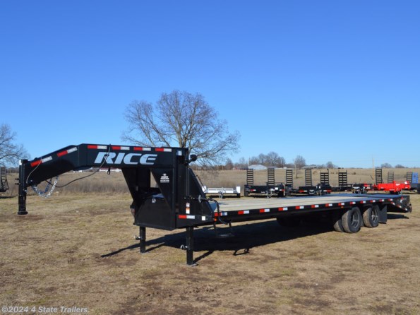 2024 Rice Trailers Deckover Gooseneck 102X30 FLATBED TRAILER 10K AXLES available in Fairland, OK
