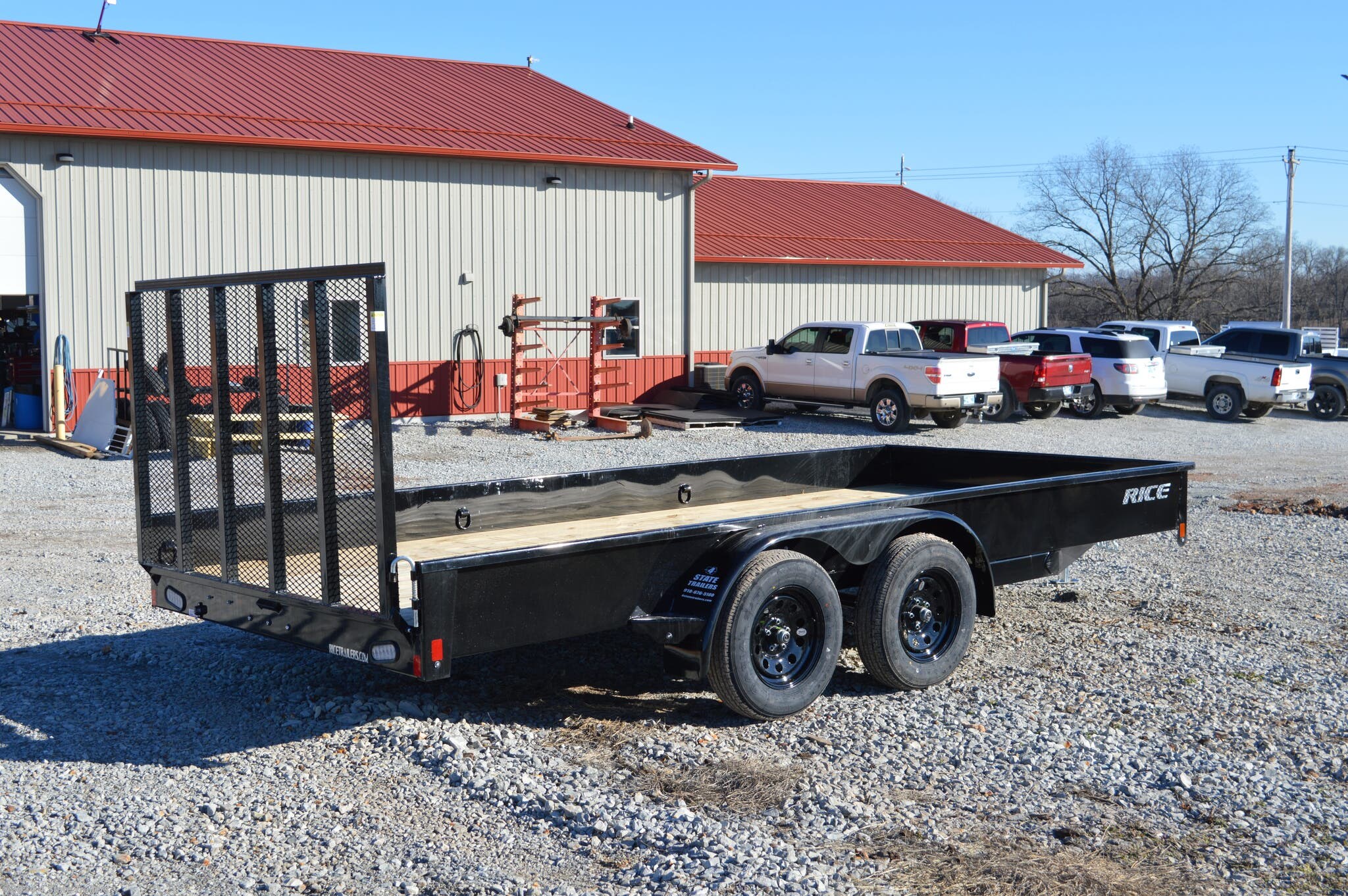 6x16 Utility Trailer for sale | New Rice Trailers Tandem Stealth 82X16 ...