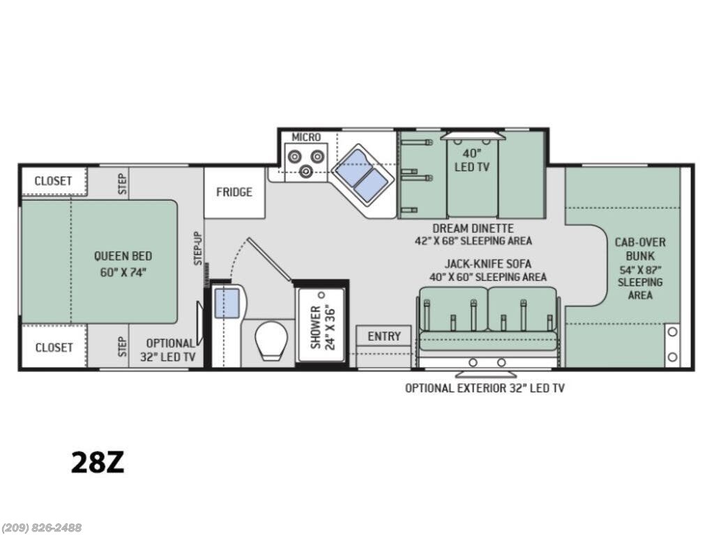 Used 2017  Thor Motor Coach Four Winds 28Z Ford by Thor Motor Coach from Toscano RV in Los Banos, CA