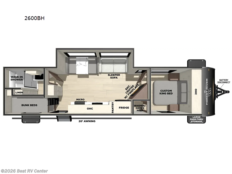 New 2027 Forest River Vibe 2600BH available in Turlock, California