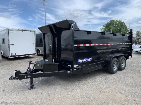 2025 Sure-Trac 82 IN x 16 HD Low Profile Dump Trailer w/ 4 Ft. Si available in Bowling Green, KY